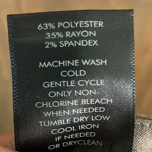 Ann Taylor Womens Pants Brown Curvy Minimalist Workwear Wide Leg Stretch 12 - Picture 5 of 12